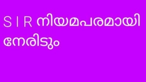 എസ്ഐആറിനെ നിയമപരമായി നേരിടും: മുഖ്യമന്ത്രി
